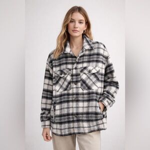 Zara Plaid Shaket Size Small Maximalist Rodeo Cottage Core Cozy